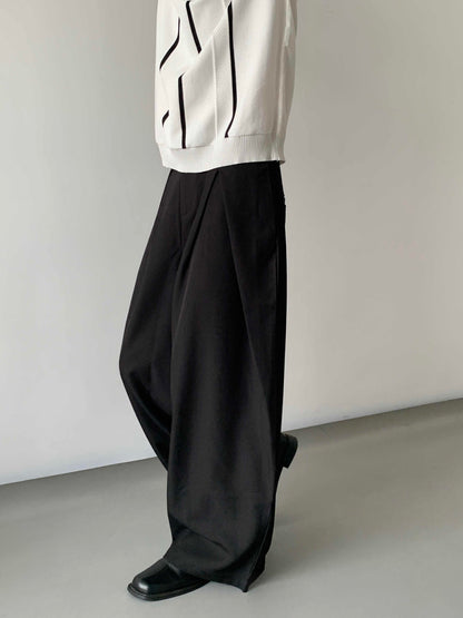 Adjustable Waist Design Versatile Suit Relaxed Casual Pants