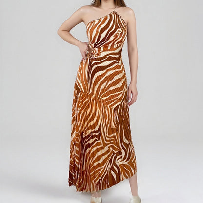 Retro Style Sexy Loose Printed Dress