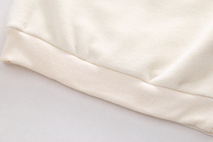 Boys' Autumn And Winter Plush Sweater Set