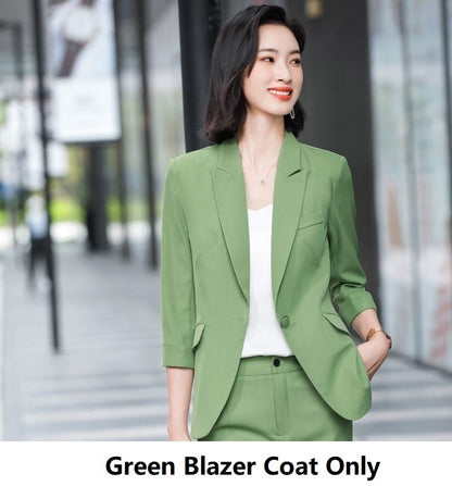 Women's Suit Suit Casual Jacket With Three-quarter Sleeves