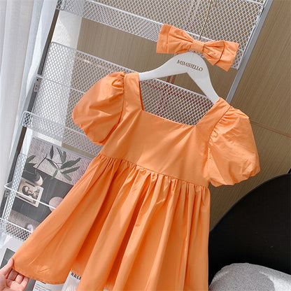 Children's Princess Dress Baby Girl Short Sleeve