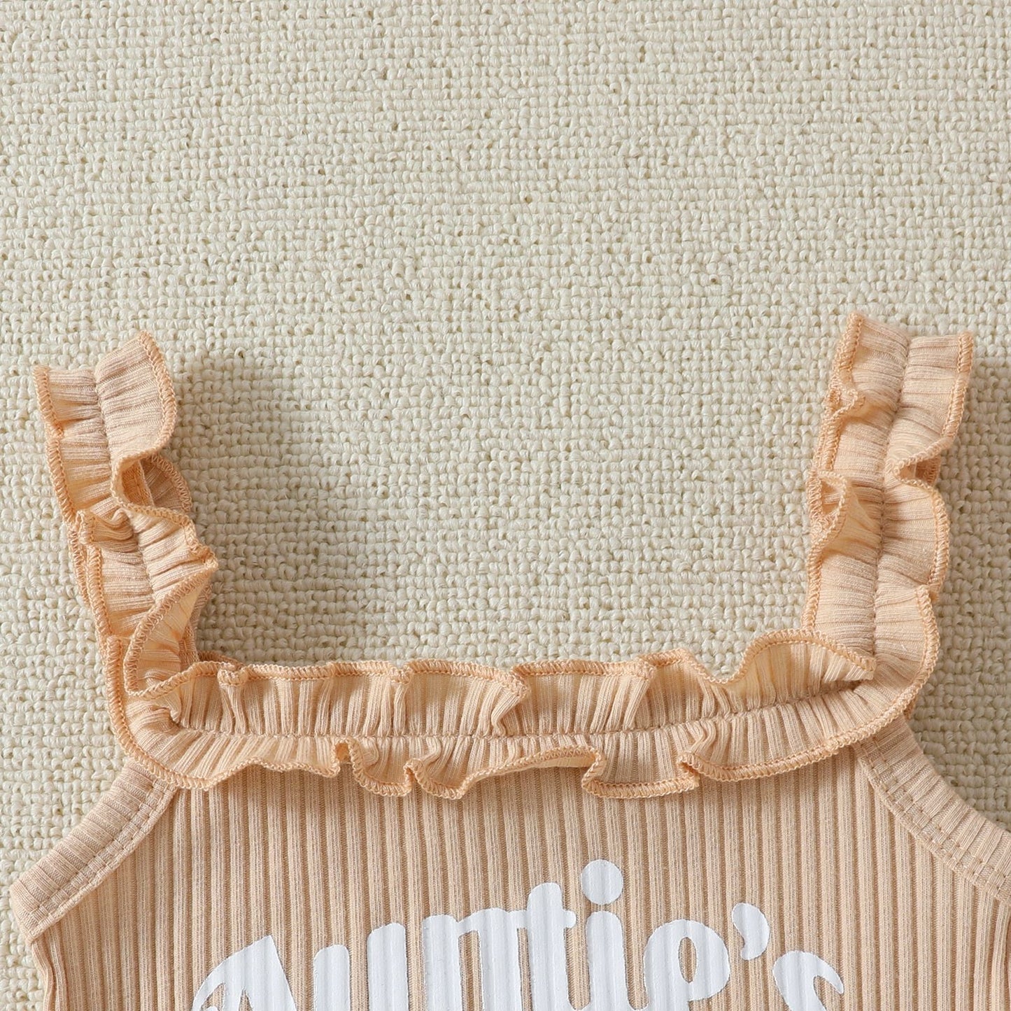 Suspender Top Solid Color Shorts Girls' Summer Two-piece Suit