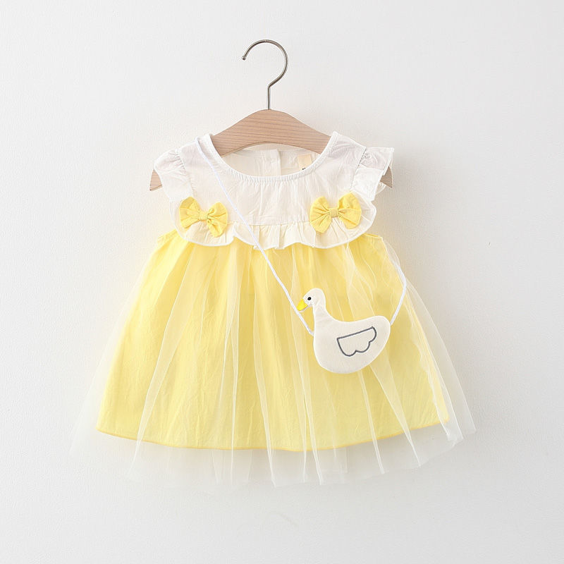 Children's Girls Summer Sleeveless Print Dress