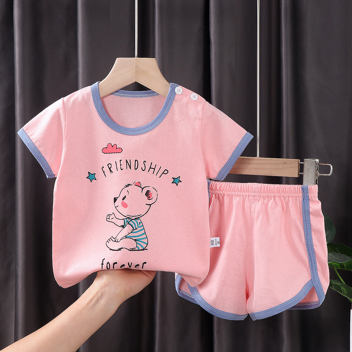 Children's Short-sleeved Suit Korean Clothing