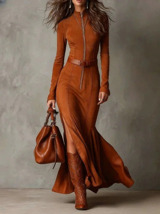 Fashionable New Elegant Zipper Women's Dress