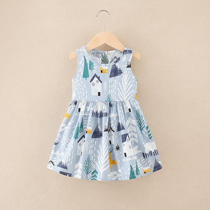 A-line Skirt Girls' Dress Medium And Small