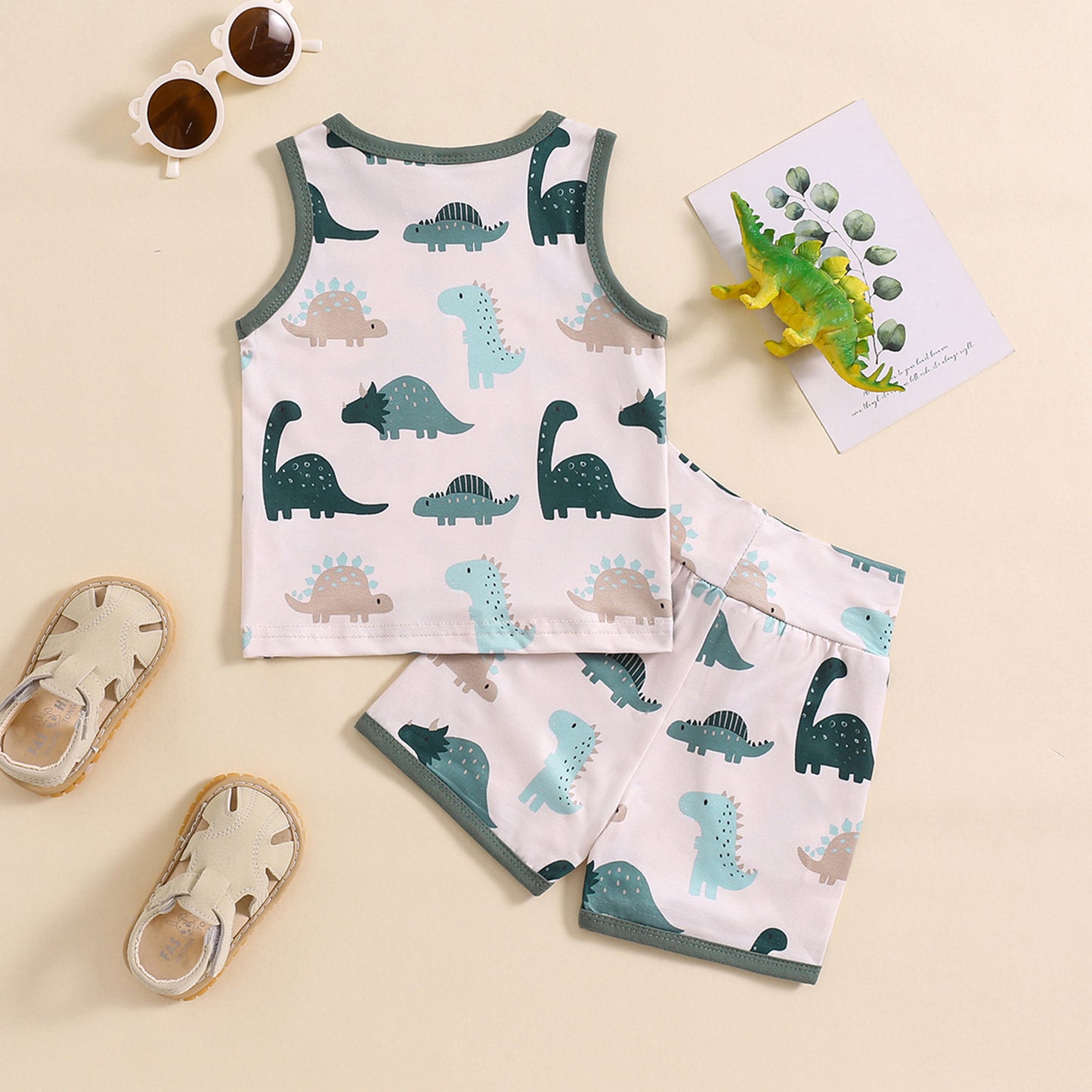 Boy Children Dinosaur Vest Suit
