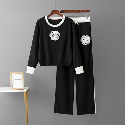 European And American Fashion Suit Women's Spring And Autumn Loose And Irregular Knitting