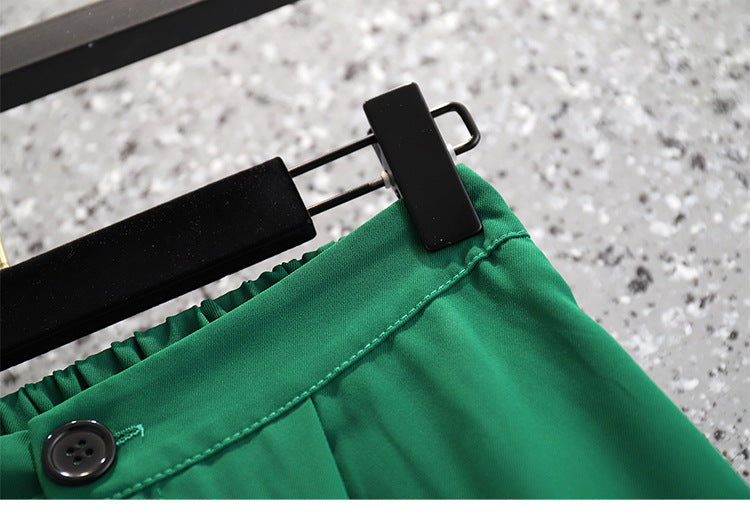 Plus Size Suit Two Piece Fat Mm Small Suit Jacket