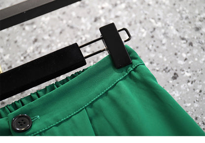 Plus Size Suit Two Piece Fat Mm Small Suit Jacket