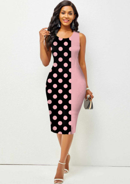 Women's Autumn And Winter Long Sleeve Hip Print Dress