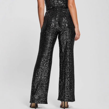 Women's Sleeveless Slim-fit Belt Skirt One-shoulder Sequins