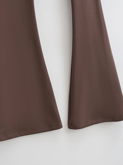 Thickened Sanded Fabric Yoga Bell-bottom Pants Women