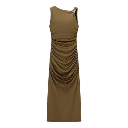 Women's Sleeveless Backless Shell Dress