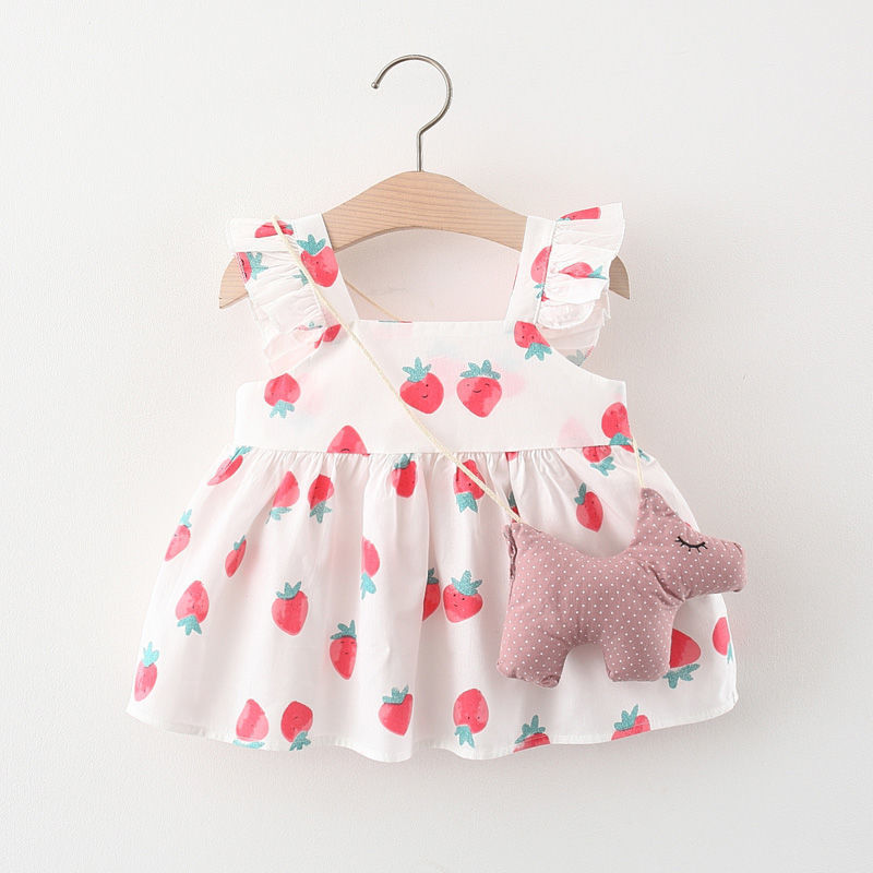 Children's Girls Summer Sleeveless Print Dress