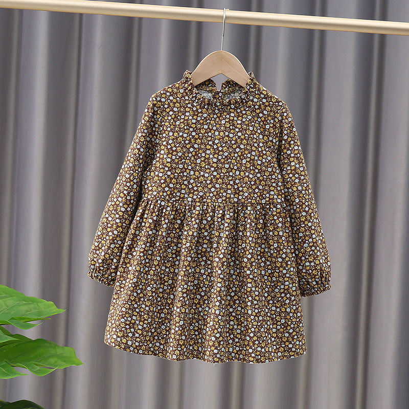 Children's Cotton Dress Korean Style Spring And Autumn