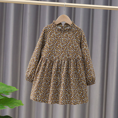 Children's Cotton Dress Korean Style Spring And Autumn
