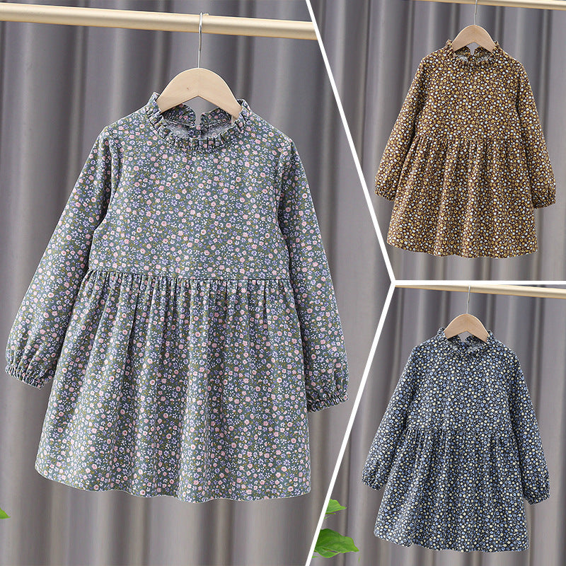 Children's Cotton Dress Korean Style Spring And Autumn