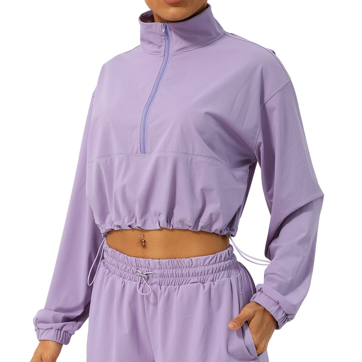 Summer Half Zipper Turtleneck Sun Protection Yoga Clothes Coat