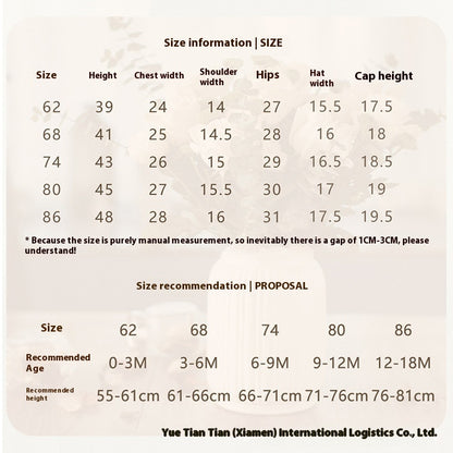 Baby Girl's Solid Color Sling Triangle Romper Hat Suit