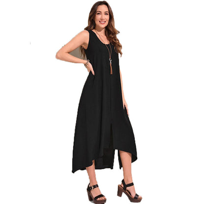 Women's Casual Loose Sleeveless Dress