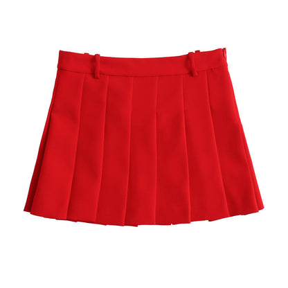 Spring New European And American Style Slim Suit Jacket Skirt Pleated Skirt Outfit