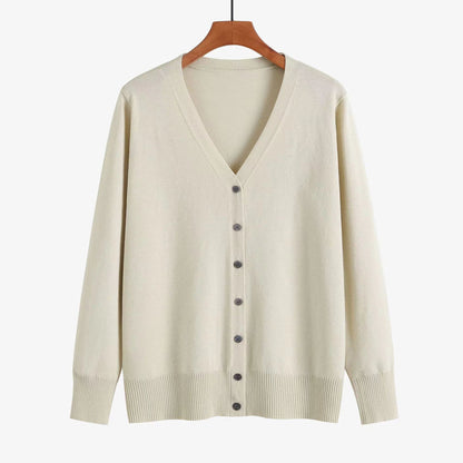 Autumn And Winter New V-neck Knitwear Long-sleeved Cardigan