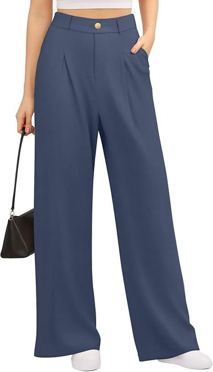 Women's Wide-leg Pants High Waist Stretch