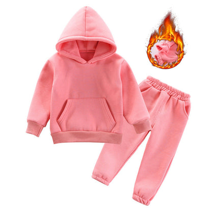 Fashion Hooded Sweatshirt Two-piece Pants