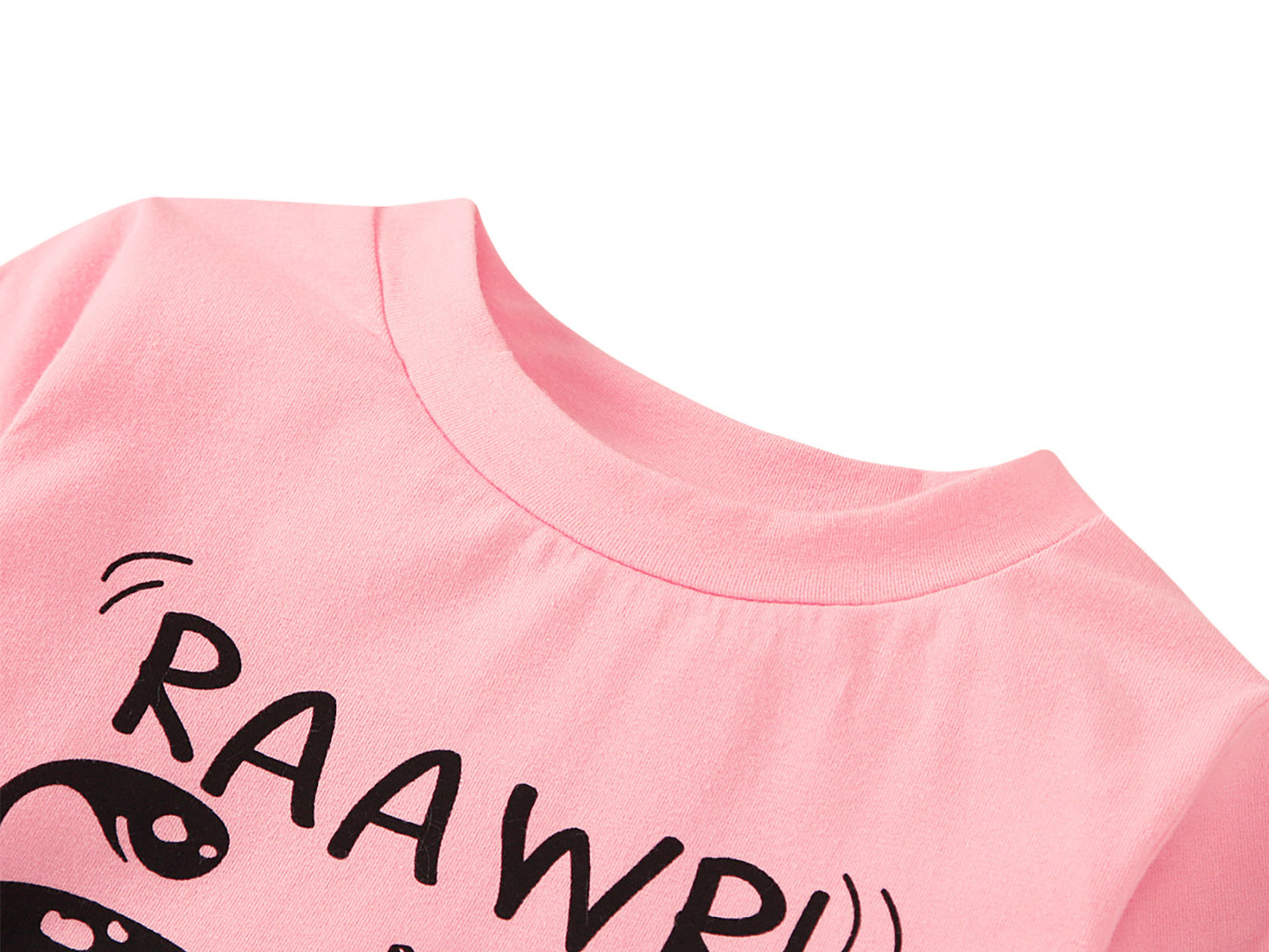 Girls' Dinosaur Printed Long Sleeves Suit