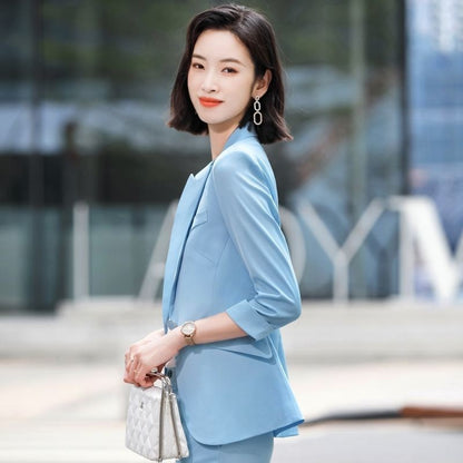 Women's Suit Suit Casual Jacket With Three-quarter Sleeves