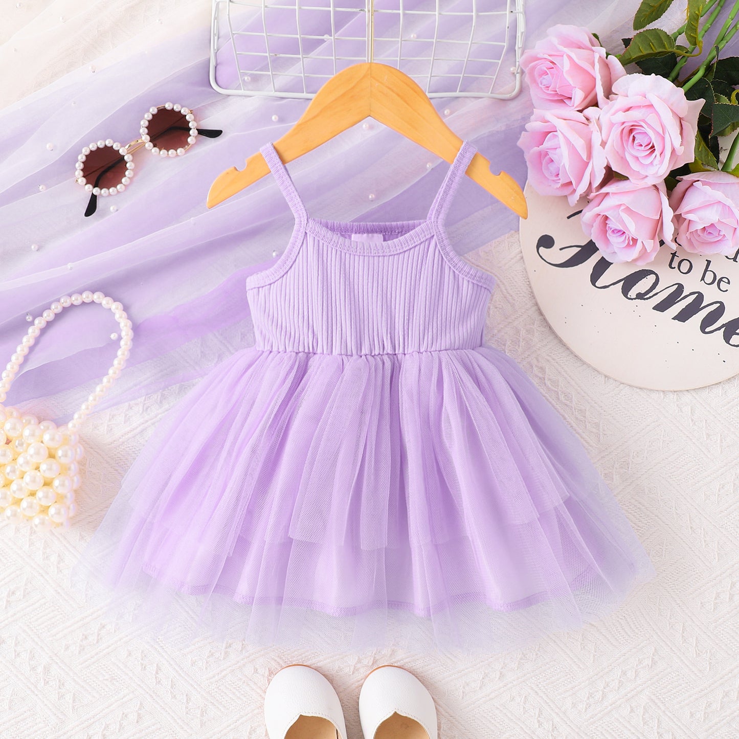 Autumn And Winter Children's Fashion Yarn Skirt Set
