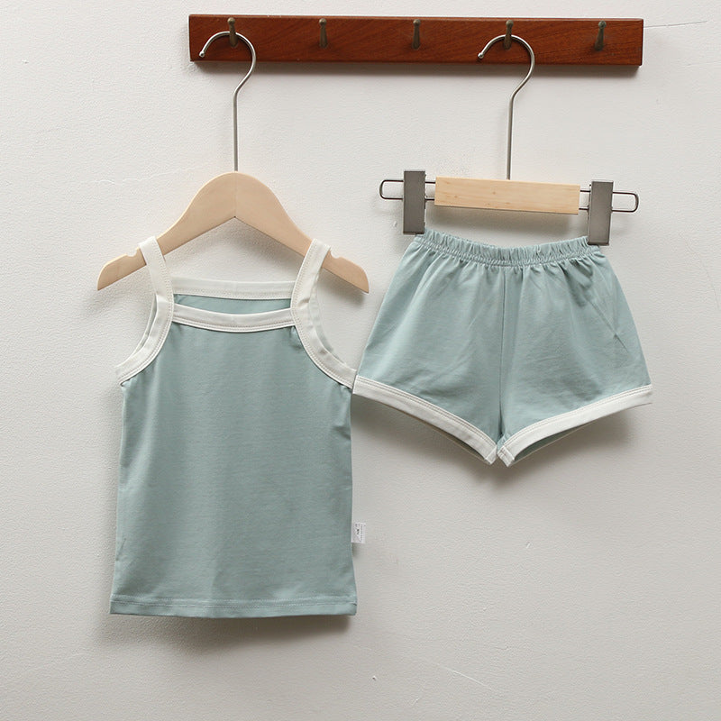 Baby Loungewear Summer Casual Sling Suit