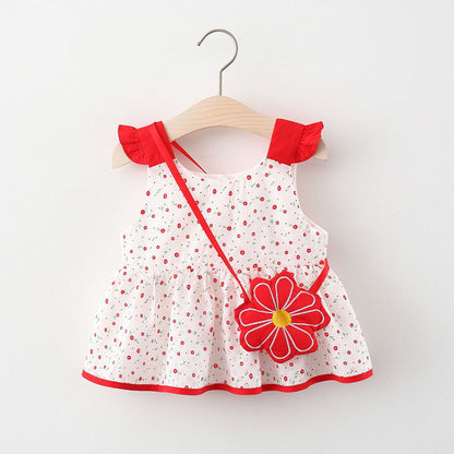 Children's Girls Summer Sleeveless Print Dress