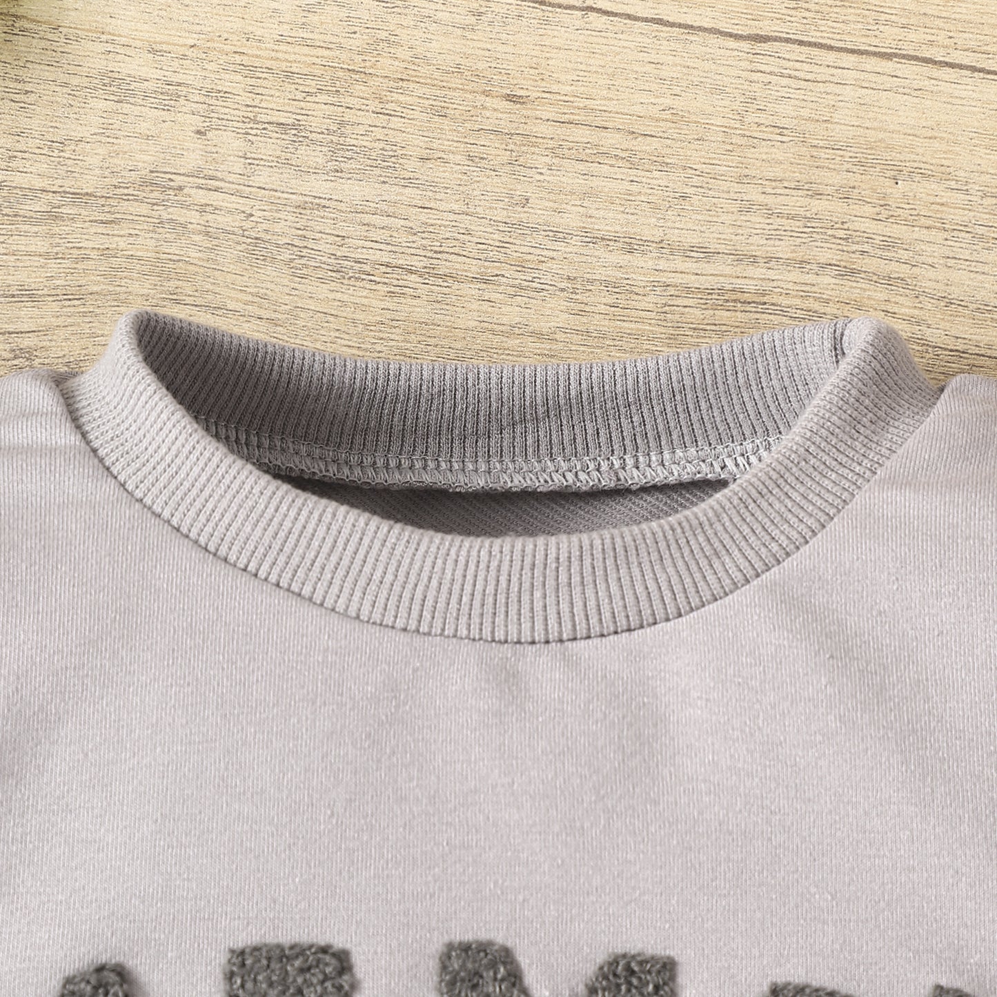 Autumn And Winter Children's Letter Printing Boys And Girls Long Sleeve Sweater Pants Two-piece Set