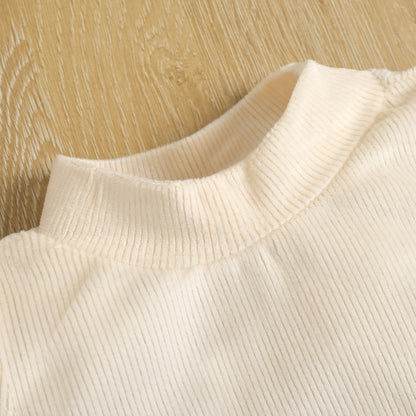 Two Piece Set Of Pit Knitted Top Irregular Plaid Short Skirt