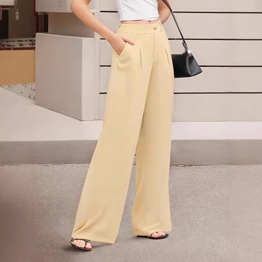 Women's Wide-leg Pants High Waist Stretch