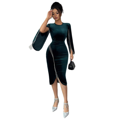 High-end Long Sleeve Dress Women's Clothing