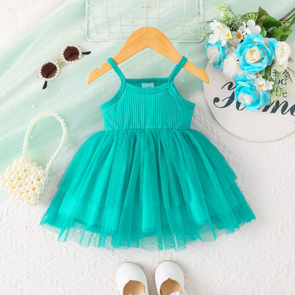Autumn And Winter Children's Fashion Yarn Skirt Set