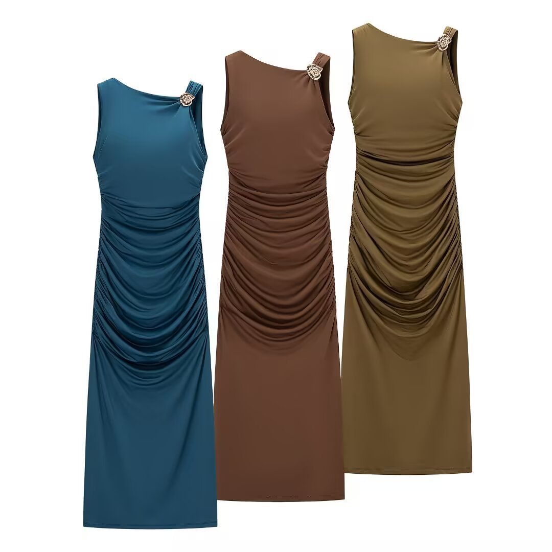 Women's Sleeveless Backless Shell Dress