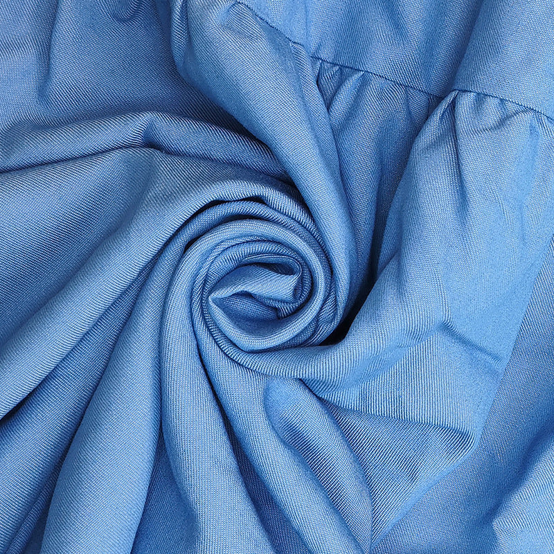 Long Sleeve High Waist Off-shoulder Denim Dress