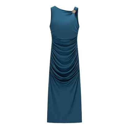 Women's Sleeveless Backless Shell Dress