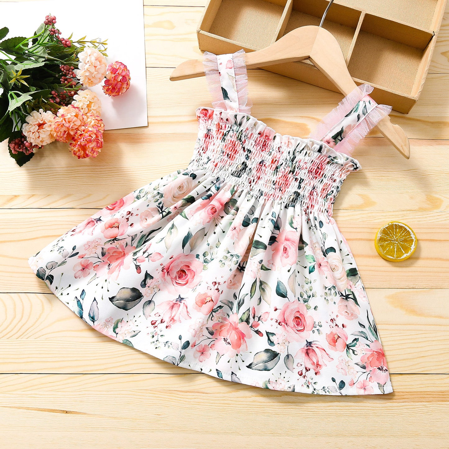 Girls Fashion Personality Patchwork Mesh Dress