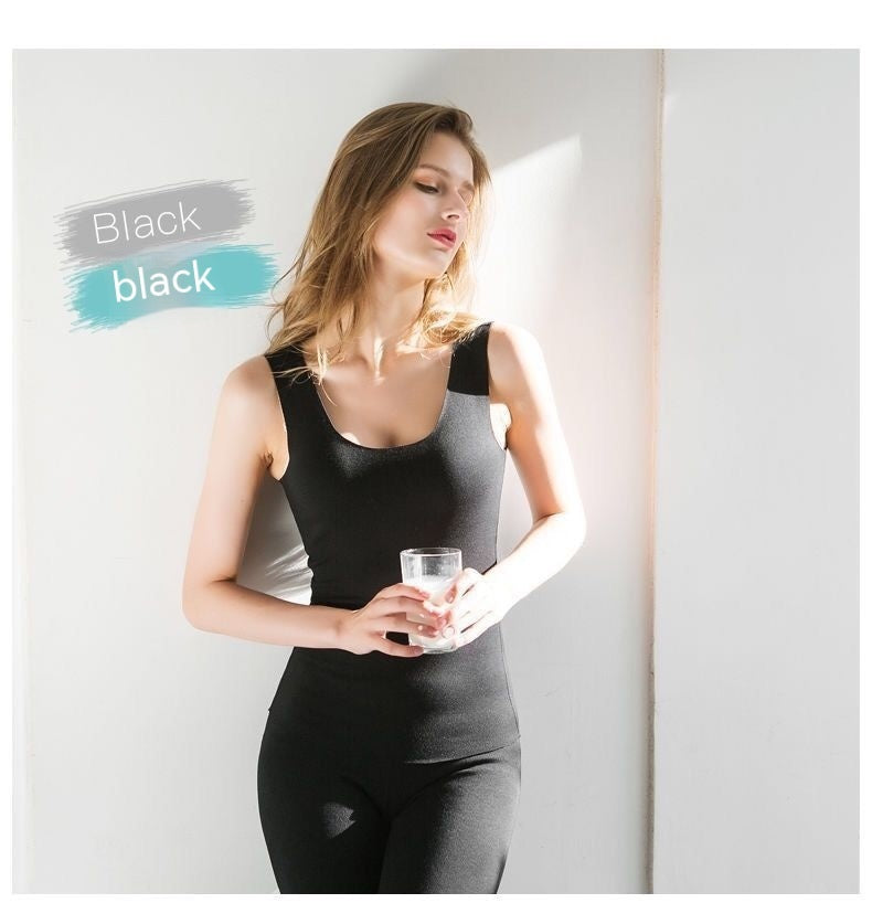Autumn And Winter Dralon Seamless Thermal Vest Women's Fleece-lined Thin Slim Fit Thermal Clothes