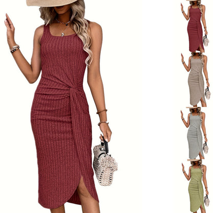 Women's Knitted Kinky Vest Dress