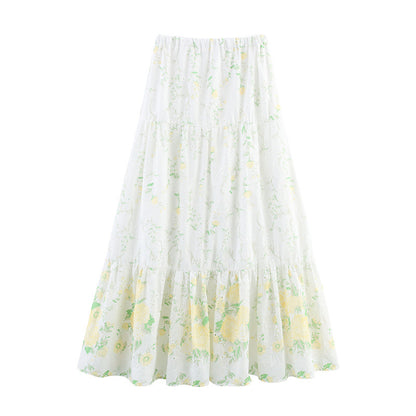 Sleeveless Shirt Top Two-piece Overskirt Suit