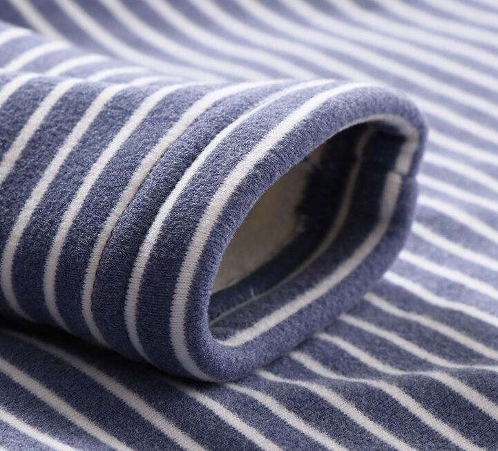 Children's Simple Plus Velvet Thermal Underwear Set