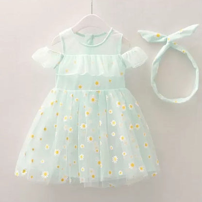 Girls Summer New Little Daisy Princess Dress