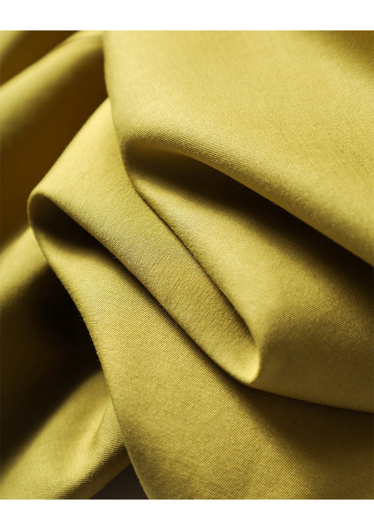 Autumn Fragrance Green Windbreaker Women's Short Waist