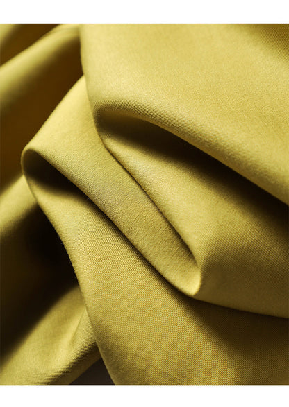 Autumn Fragrance Green Windbreaker Women's Short Waist